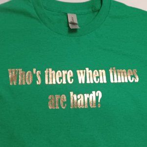 Short sleeve green tee shirt, Gangsta & Gentleman. Medium